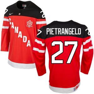 Olympic Hockey Alex Pietrangelo Authentic Kinder Rot – Team Canada #27 100th Anniversary